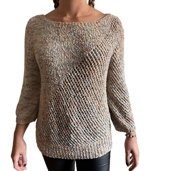 Sweaters | Vintage Eighties Nineties Multicolored Pastel Sweater | Poshmark